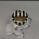 Coffee Mug Espresso Cup 10oz Ceramic Coffee Mugs Porcelain Coffee Cup Hand-Painted Striped Art Multiple Use for Kitchen, Dining-Black