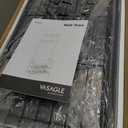 VASAGLE Coat Rack, Hall Tree with Shoe Bench, 4-in-1, 9 Removable Hooks