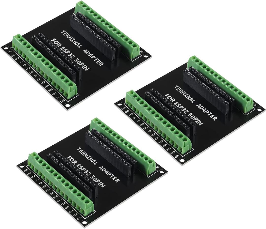 3PCS ESP32 Breakout Board GPIO 1 into 2 Compatible with 30 Pins ESP32S ESP32 Development Board 2.4 GHz Dual Core WLAN WiFi + Bluetooth 2-in-1 Microcontroller ESP-WROOM-32 Chip for Arduino