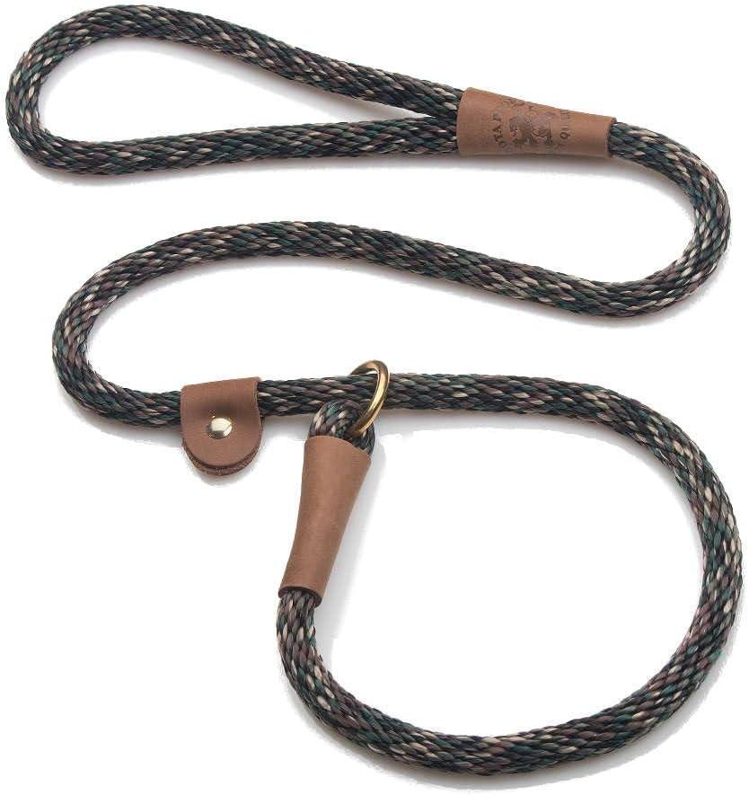 Mendota Pet Slip Leash - Dog Lead and Collar Combo - Made in The USA - Camo, 1/2 in x 6 ft - for Large Breeds, 1 Pack