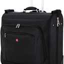 SwissGear 7895 Premium Rolling Garment Bag, Black, 24-Inch