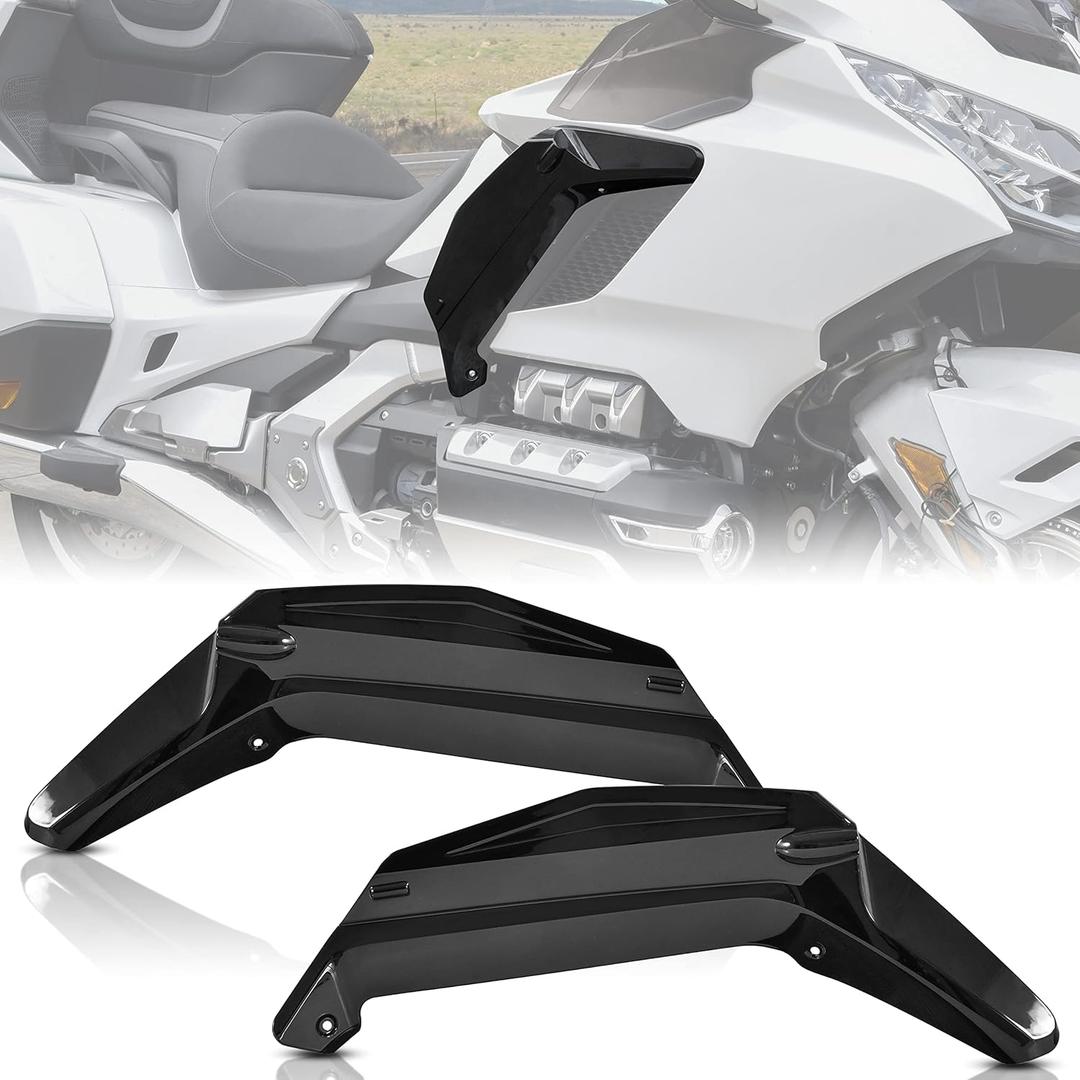 Lower Air Deflector Side Wing Wind for Gold Wing GL1800, Dark Smoke Wind Deflectors Side Windshield Windscreen for Honda Gold Wing GL 1800 2018-2024 Accessories
