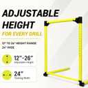 3Pcs Adjustable Height Hurdles Training Equipment, Hurdles Track and Field