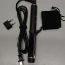 1 Inch Mini Travel Curling Iron, 100-240V Travel Dual Voltage Curling Iron for Short Hair with 5 Heat Settings, Small Curling Wand with Temperature Memories and Lock, Rose Gold