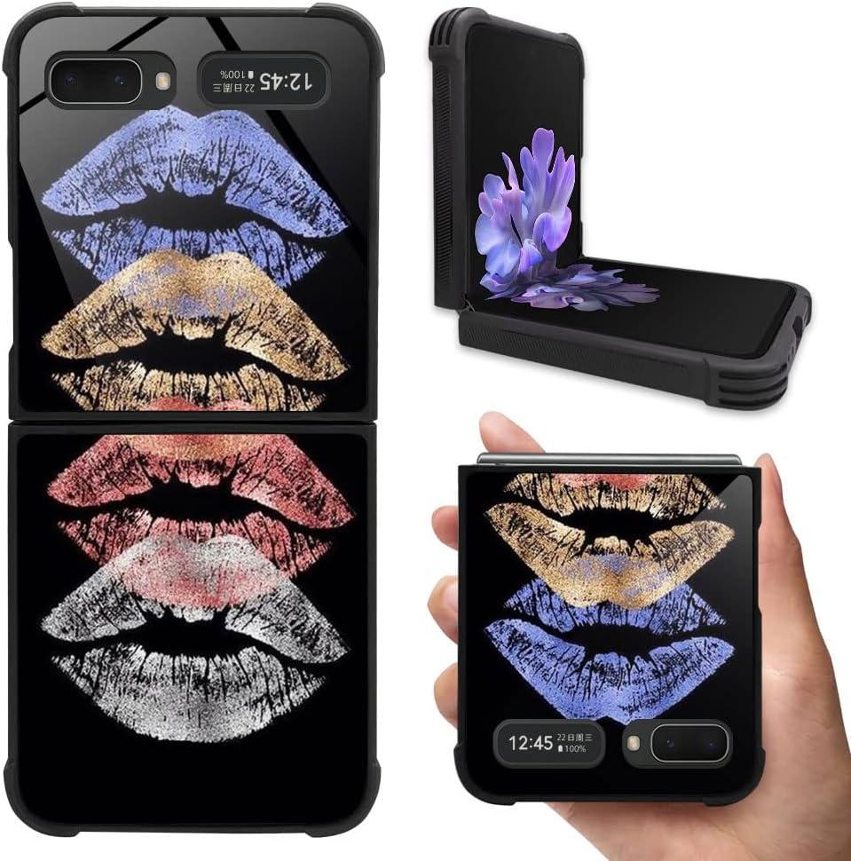 Case for Samsung Galaxy Z Flip 5G, Military-Grade Protection, All-Around Shockproof Corners, Anti-Scratch Phone Case for Galaxy Z Flip 5G - Colorful Lips