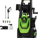 Pressure Washer -5000PSI Power Washer with Foam Cannon 4 Quick Connect Nozzles, High Pressure Cleaning Machine for Driveways/Patios/Cars/Fences/Home Cleaning (Green)