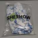 SHESHOW Pajamas for Women Set Comfy Button Down Short Sleeve and Shorts Loungewear Sets Horse Lover White XL