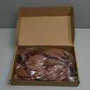 12 Pcs Large Velvet Christmas Poinsettia Magnolia Flowers Ornaments Glitter Big Heads Artificial Magnolia Flowers for Decoration Wedding Decor Supplies(Brown)