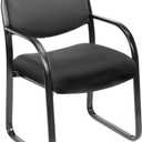 Boss Office Products Fabric Guest Chair in Black 22.5D x 21W x 33H in