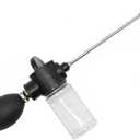 150ml Diatomaceous Earth Duster Powder Duster Garden Powder Sprayer Powder Dispenser Indoor and Outdoor with Length Adjustable from 11" to 26" (Black)