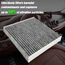 Car Cabin Air Filter, Activated Carbon Automotive Fresh Breeze Air Conditioner Filter, Vehicle Interior Accessories Replacement, Compatible with CR-V Civic Odyssey Accord Siming