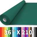 Vanhench 36" x 210' Christmas Green Wrapping Paper, Birthday Wrapping Paper, Solid Color Art Kraft Craft Paper for Bouquet Flower Crafts Packing Poster Bulletin Board Paper Floor Covering Table Runner