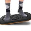 Yes4All Wobble Balance Board for Standing Desk/Anti-Fatigue Office Foam Pad - Standing Desk Mats, Rocker Board, Office Accessories, Wobble Board With Massage Ball