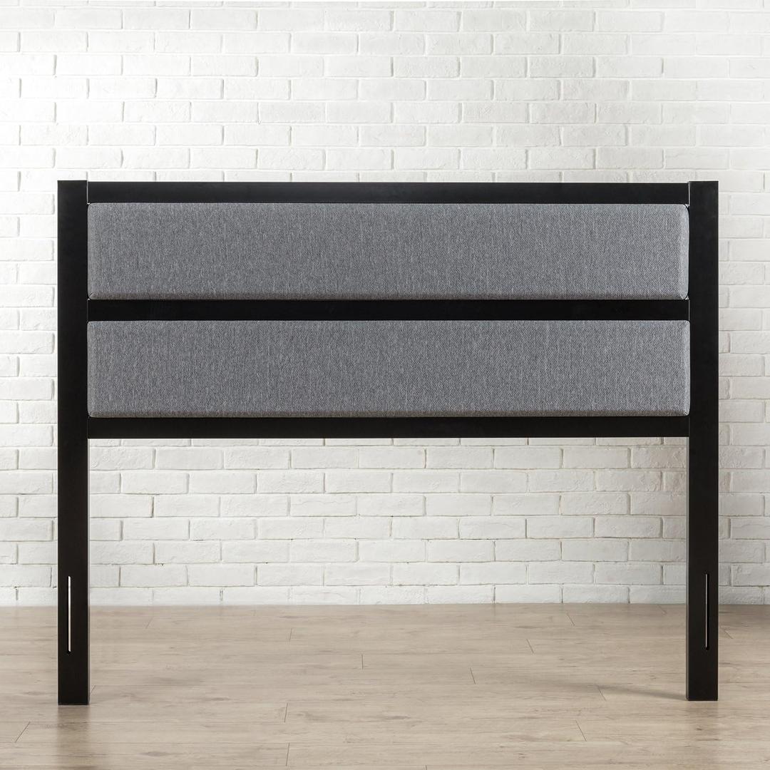 ZINUS Jessica Modern Studio Upholstered Metal Headboard, Twin (Classic Styling to Match Any Dcor)
