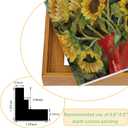 14x18 Canvas Floater Frame with 0.6"-0.9" Deep, Canvas Floating Frame for Oil Painting, Art Prints Artwork Frames(14"x18",Nut Brown)