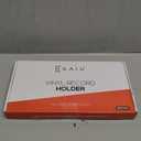 KAIU Vinyl Record Storage Holder - Solid Wood with Crystal Clear Acrylic Holder - Premium Design, Perfect 12" LPs or 7" Singles Display Unit - Stores and Supports up to 50 Albums (Vintage Brown)