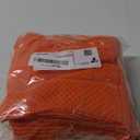 Homaxy 100% Cotton Dish Cloths, 8 Pack - 12 x 12 Inches, Waffle Weave Super Soft and Absorbent Dish Towels Quick Drying Dishcloths, Orange