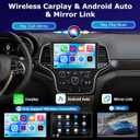 [4+64G] Upgrade Radio for Jeep Grand Cherokee 2014-2020: 10 inch IPS Touchscreen Android Radio - Wireless Carplay and Android Auto, Custom Homepage, DSP/EQ, 5G/WiFi, SWC + Rearview Camera + Canbus