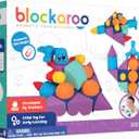 Blockaroo Magnetic Foam Building Blocks - 50-Piece Set, Bath Toys for Toddlers, Preschool Toys, Bathtub Toys, Sensory Toys, Blocks for Toddlers 3-5, Engineering Toys for Kids 3-5, Bath Blocks