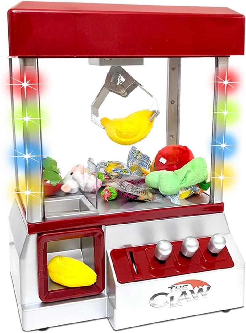Etna Electronic Arcade Claw Machine - Toy Grabber Machine with Flashing LED Lights and Sound