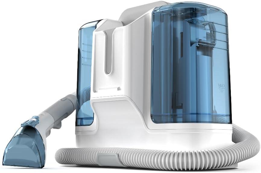 Carpet Cleaner Machine Upholstery - 450W Shampooer Portable for Couch Rug Sofa Car Seat Furniture Fabric Wet Vacuum Spot Handheld Small Mini Car Water Aspiradora de Agua Deep Extractor Washer