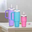 10 x Aillwith 6 PCS Replacement Straws for Stanley Cup 40 oz 30 oz 64 oz Tumbler, Reusable Drinking Straws with Cleaning Brush for Stanley Cup Accessorie, BPA Free, Dishwasher Safe