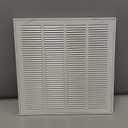 Fits 20x20 Duct Opening | Steel Return Air Filter Grille by Handua [Removable Door] for 1-inch Filters | Vent Cover Grill | White | Easy-to-Use Plastic Latches | Outer Dimensions: 22 5/8"W X 22 5/8"H