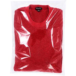 Wowfit 100 Count 14x20 Inch Clear Cellophane Plastic Bags, Resealable Self-Sealing Cello Bags Great for Packaging Clothing, Shirts, Decorative Wrappers, Party Favors, Artwork and More