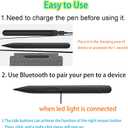 Slim Pen 2 Compatible for Microsoft Surface Pro 8 Pro 9 Pro X Pro 10, Stylus Pen Compatible for Surface Laptop Studio, Pinpoint Accuracy & Real-time Writing(No Charging Dock)
