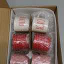 6 Pcs Valentine's Day Mini Coffee Mugs with Ribbon Love Mini Coffee Cups Valentine's Tiered Tray Decor for Anniversary Wedding Table Centerpieces Decoration