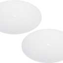 PATIKIL Lampshade Diffuser, 2 Pcs 15.5" Diameter with 3/8" Center Hole Round Diffuser 1.7mm Thick for Drum Lampshades Pendants Light Fits 16-18" Openings, Translucent White