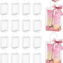 Jutieuo 24 PCS Clear Gift Bags with Handles, 6.3 x 9.8 x 3.2 Inches Reusable Plastic Goodie Bag Transparent Party Favor Bags Bulk for Weddings Birthdays Events, Classrooms & Celebrations, 1 count