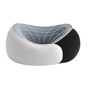 Purroch Advanced Memory Foam Neck Travel Pillow, Neck Pillow Airplane Designed for The Comfort of Travel & Office, Travel Pillow for Plane, Car, Home, Work, Grey 