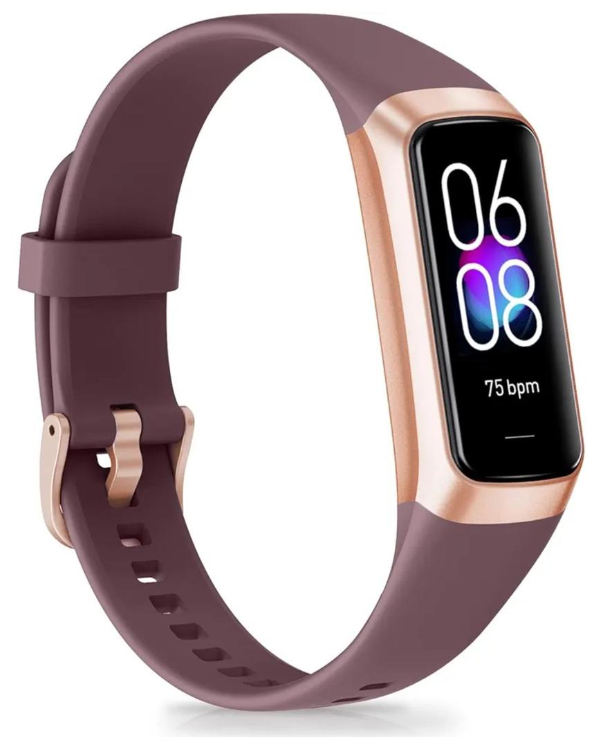 Fitness Tracker with 24/7 Heart Rate Blood Oxygen Sleep Monitor, 1.1" AMOLED Touch Screen Activity Tracker Smart Watches, IP68 Waterproof Step Counter Pedometer for Women Men