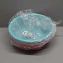 4 pcs Plastic Wash Basket Round Perforated Colander Wash Vegetables and Fruits Drain Cooked Pasta Kitchen Essentials Food Strainer Basket Strainer Kitchen, Blue/Pink/Green/Red