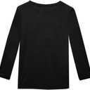 futurino Women's Long Sleeve T-Shirt Round Neck Pullover Cat Print Loose Top (XL)