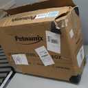 XXL Stainless Steel Litter Box with Lid 30L Capacity 16" Inch High Sides, Leak Proof Anti Tracking Pedal Non Stick Easy Clean Splash Proof Removable Top for Large and Multi Cats Includes Scoop & Mat