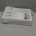 MINCORD Coffee Station Organizer Wooden Coffee Bar Holder Accessories for Countertop, Farmhouse Kcup Pod Storage Basket with Handle - White