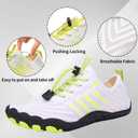 Grounded Barefoot Shoes Footwear for Women Men, Barefoot Shoes Non-Slip Wide Toe, Hike Lightweight Drop Zero (White)