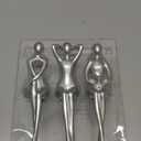 Quoowiit Thinker Statue Office Desk Decor, Silver Art Sculpture Ornament Coffee Table Bookshelf Decor Modern Home Unique Home Decorations for Living Room 3 Piece