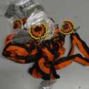 Sasylvia Thanksgiving Turkey Gold Medals 2'' Metal Colorful Turkey Trot Medals with Ribbon Leaves Wreath Great for First Place Thanksgiving Race Awards for Adult Family