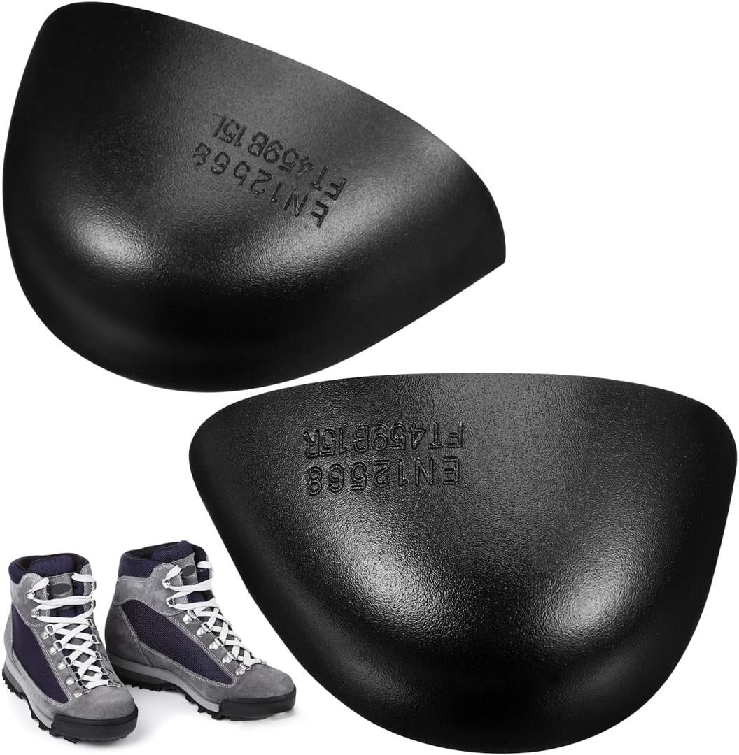 1 Pair Steel Toe Guard Metal Shoe Protectors Work Shoes Toe Guard Steel Toe Covers for Shoes Safety Guards Shoes Tips Men and Women Safety Toe Caps Prevent Toes from Being Smashed