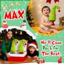 Set of 2 Lime Green Christmas Table Tree - 17Plush Griinchs Style Christmas Tabletop Mini Tree Decorations with Red Balls, Indoor Xmas Home Decor for Table Office Mantle