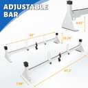 FomanXtre Ladder Roof Rack for RAM ProMaster City 2015-On, Heavy Duty Steel Van Ladder Rack, 500 lbs Load Capacity (2 Crossbars)