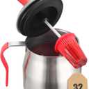 32 OUNCE BBQ Basting Pot with BrushChristmas Grilling Gifts for Men/WomenStainless Steel 304 Barbecue Sauce Container Brush SetAirtight Melting Pot for Grill,KitchenCamping