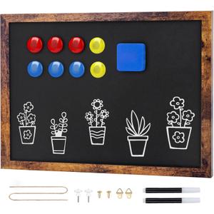 Magnetic Chalkboard, 12x16 Inches Blackboard for Wall, Black Dry Erase Board for School, Office, Home, Bar and Restaurant Menu