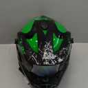 Youth Kids Motocross Helmet Full Face Motorcycle Dirt Bike Off-Road Mountain Bike BMX MX ATV Helmet with(Gloves Goggles Mask) 4Pcs Set - DOT Approved (Green, M)