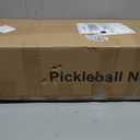 Pickleball Net Set, Pickleball Net on Wheels for Driveway Backyard, 22FT Regular Size, 4 Pickleball Paddles & 6 Balls, 12 Court Markers, 1 Carry Bag, Pickleball Set for Indoor Outdoor Play