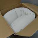 HighBeds Cervical Neck Pillow - Side Sleeper Pillow for Neck Pain Relief, Soft Ergonomic Memory Foam Pillows Ice Silk Zipperless Pillowcase, Eco-Friendly and Durable Material (White)