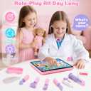 Toidgy Learning Toys Tablet with Music & Sound, Speech Therapy Toys for Toddlers Age 1, 2, 3, Montessori Toys Christmas Birthday Gifts for Girls, Boys, Baby 12-18 Months, Doctors Pretend Playset